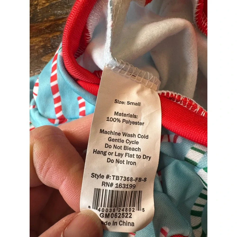1616‎ Holdings Candy Cane Cutie Christmas Pet Hoodie Dog Fleece Hoodie Small NWT